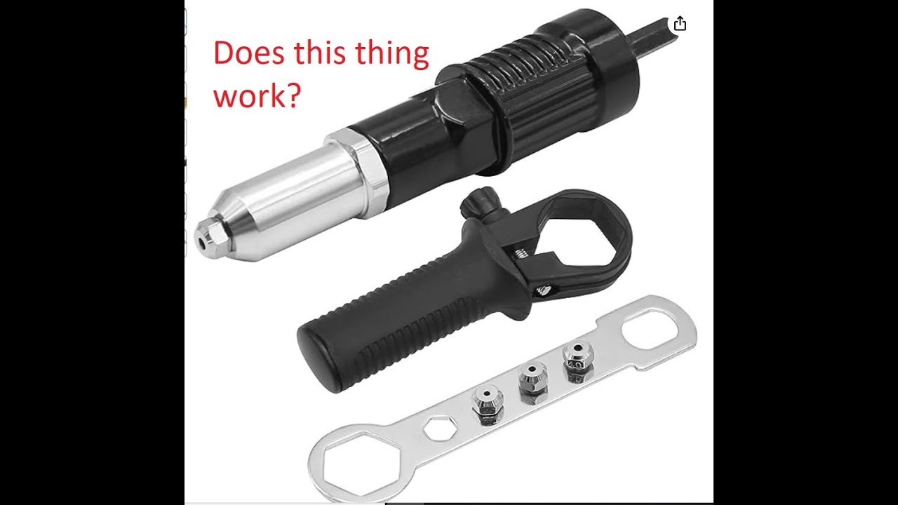 Review of the Vkinman Pop Rivet Gun Tool Rivet Drill Attachment