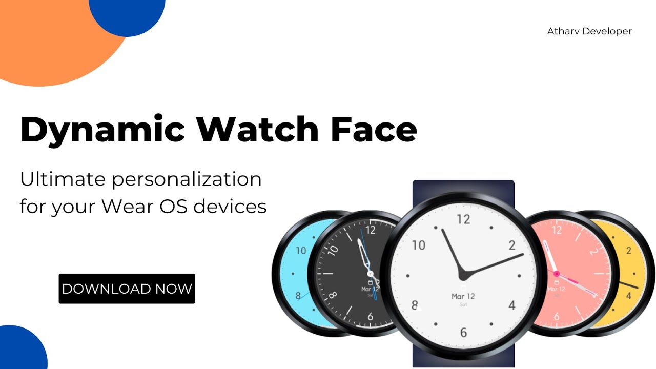 Dynamic Wear OS Watch Face