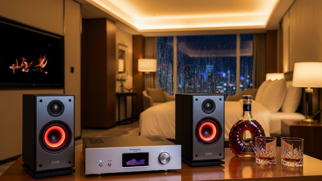🎷 Luxury Hotel Jazz Night (NO ADS) 🌃 Smooth Relaxing Jazz with City View for Sleep, Study & Romance