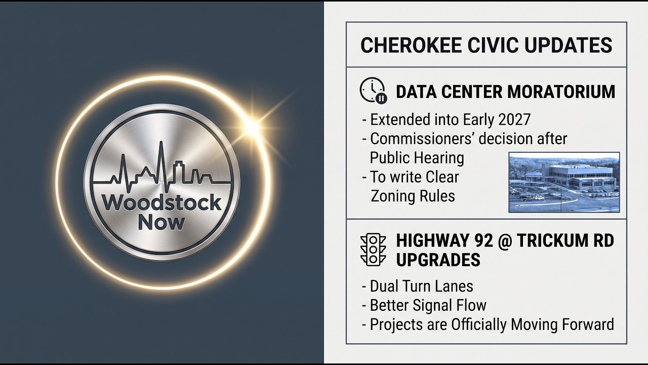 Data Center Pause Extended + HWY 92 & Trickum Traffic Relief! 🏛️🚦#civic