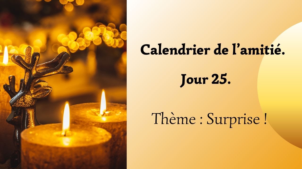 Calendrier de l'amitié ✨ Jour 25 ✨ Surprise !!!