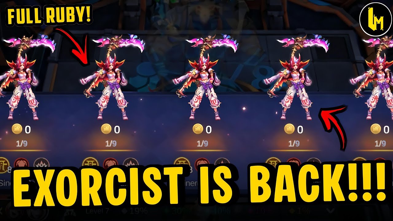 EXORCIST IS BACK ❗AUTO FULL RUBY PAKE COMMANDER VALE ❗ MAGIC CHESS GO GO ‼️