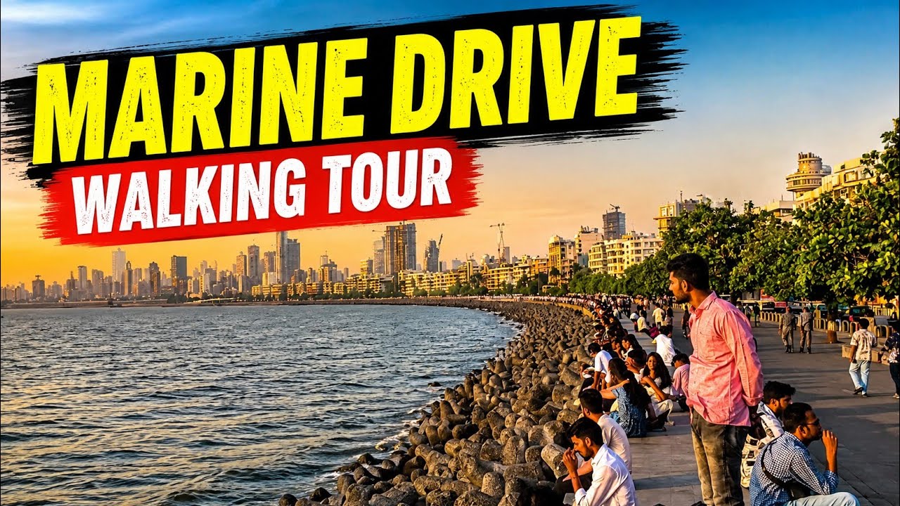 Mumbai Marine Drive &mdash; Sunset से Coastal Road तक | Walking Tour