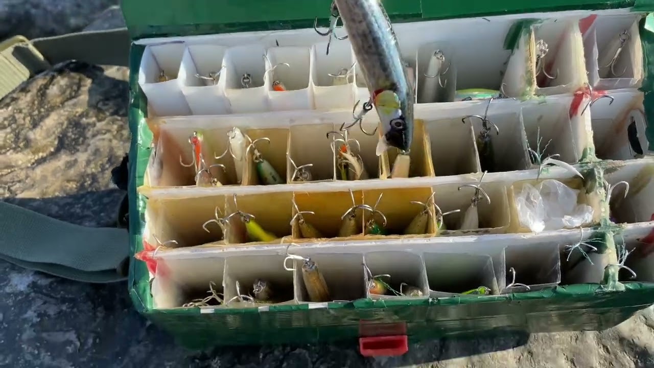 El yapımı sahteyle kefal avı ~ mullet fishing w/handmade lure