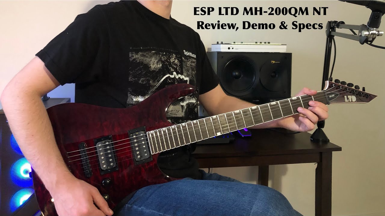 ESP LTD MH-200QM NT Electric Guitar Review, Demo, and Specs Overview