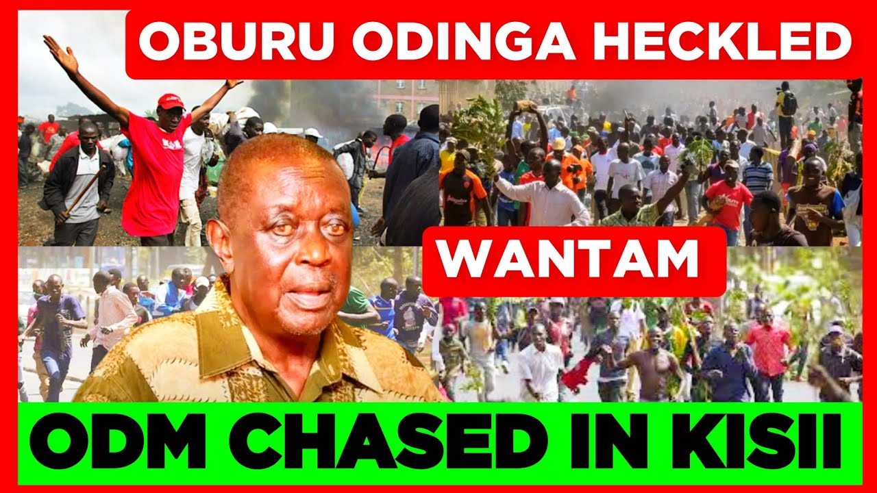 Kwendeni Kabisa! Wasaliti! Drama as Oburu is Heckled & Chased in Kisii for Supporting Ruto's Gvnt