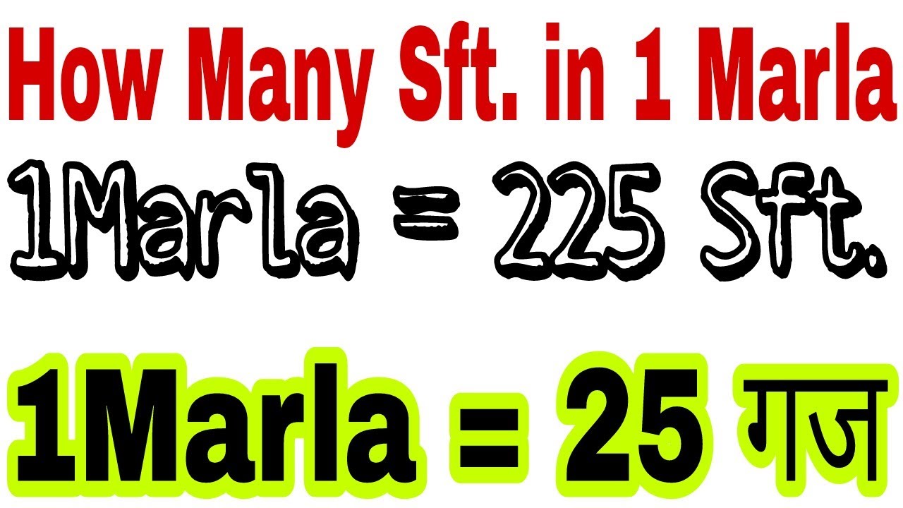 How many Square feet in 1Marla, How many Square yard in 1 Marla, Conversion unit