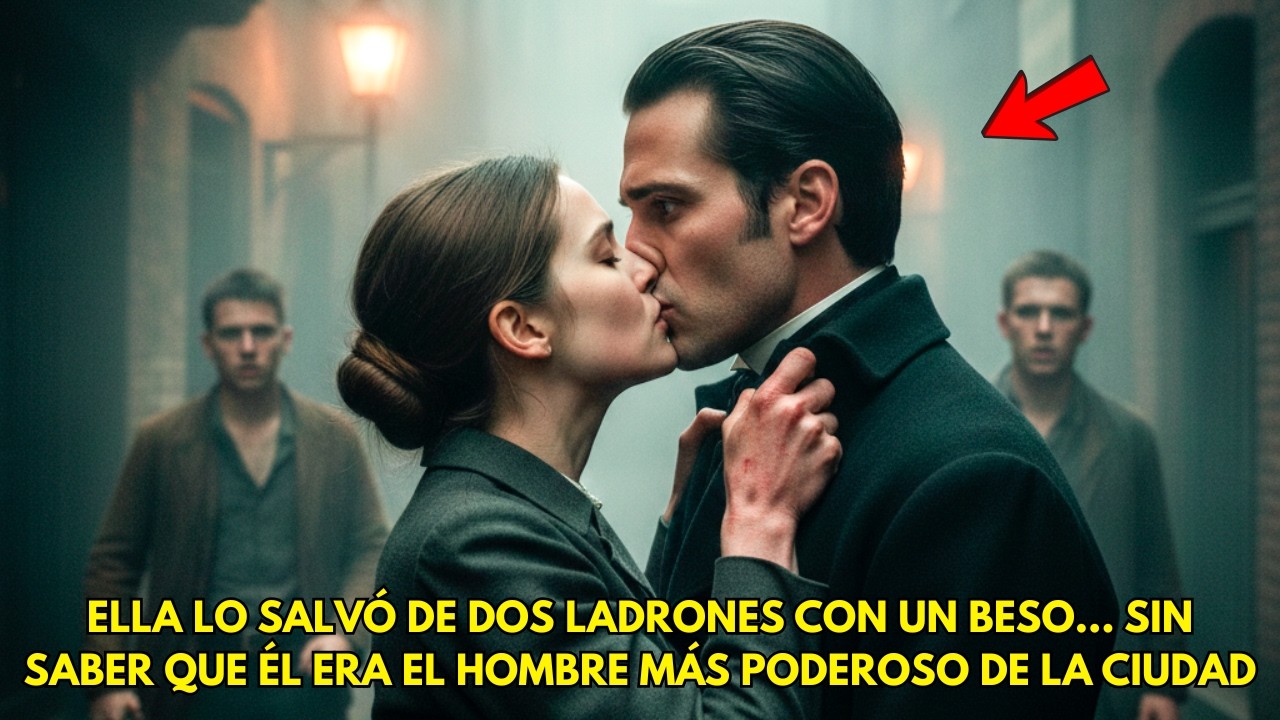 BESÓ A UN EXTRAÑO PARA SALVARLO DE DOS LADRONES… SIN IMAGINAR QUE TERMINARÍAN ENAMORÁNDOSE