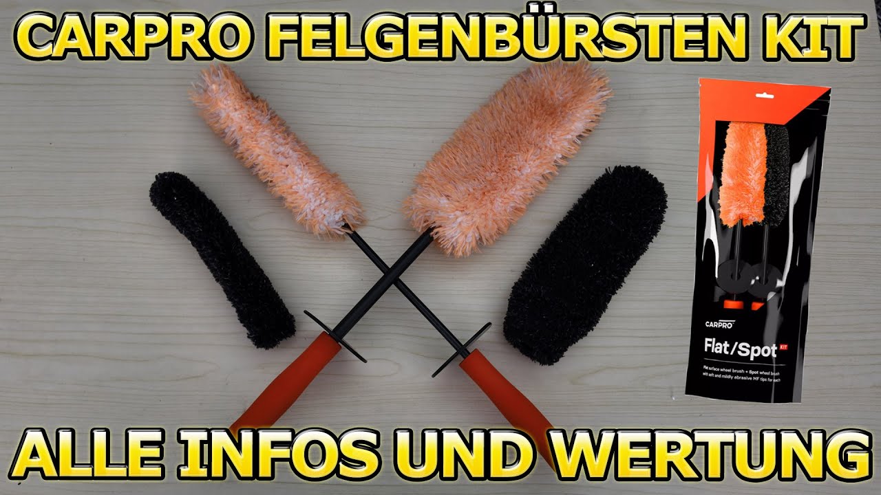 CarPro immer gut für was NEUES! CarPro Flat/Spot Felgenbürsten Kit im ausführlichen Test und Wertung