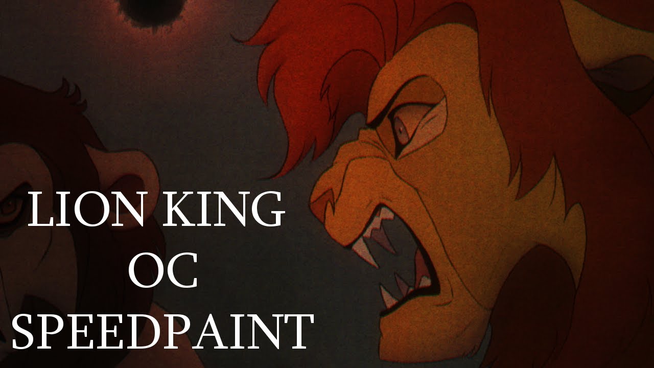 One Of Us Is Going Down - Lion King OC Speedpaint