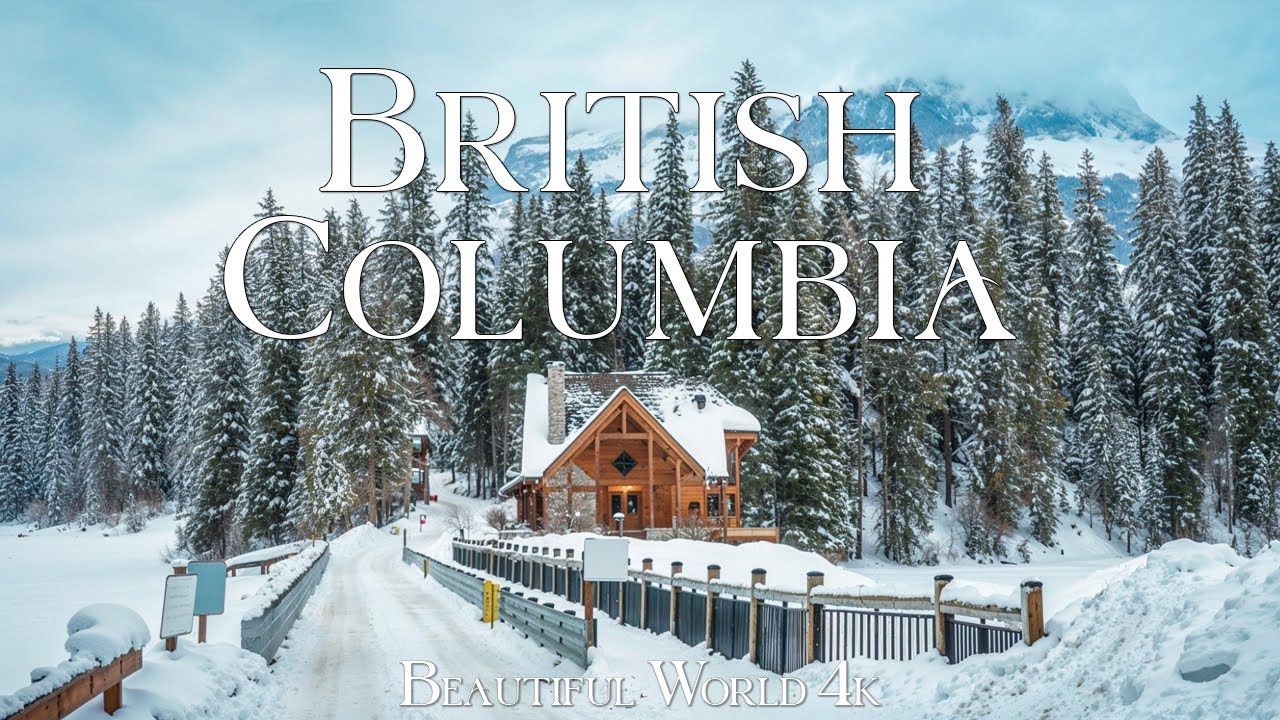 British Columbia 4K | Epic Winter Landscapes of Glaciers, Snowy Forests & Frozen Rivers