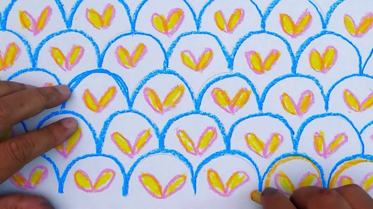 Tahun 6 Pendidikan Seni Visual, menghasilkan susunan corak.