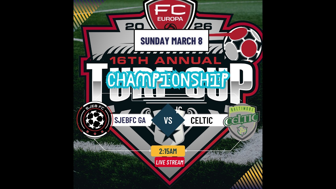 SJEBFC 2013 take on Baltimore Celtic live from The FC Europa Cup to decide the CHIP!