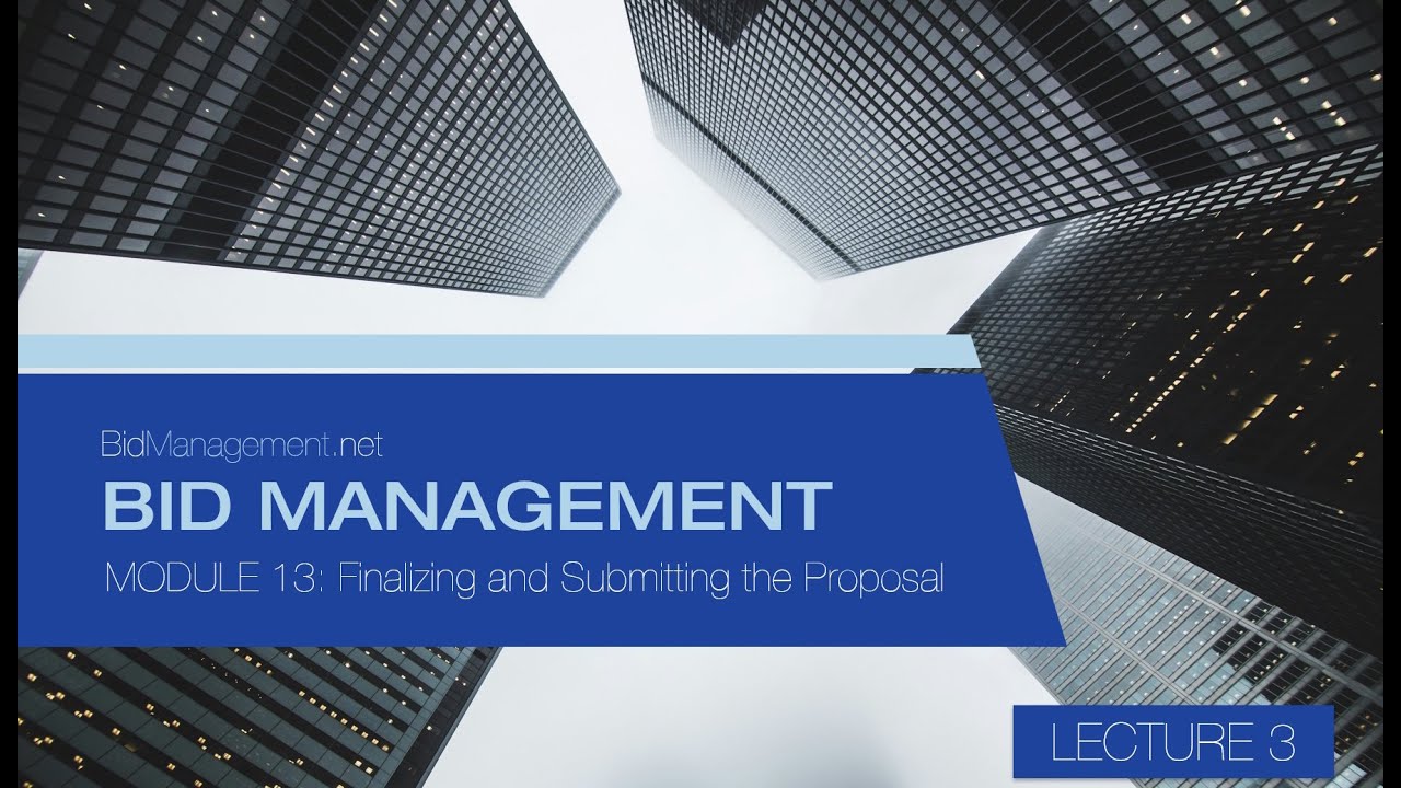 Module 13 Lecture 3 Understanding Submission Requirements