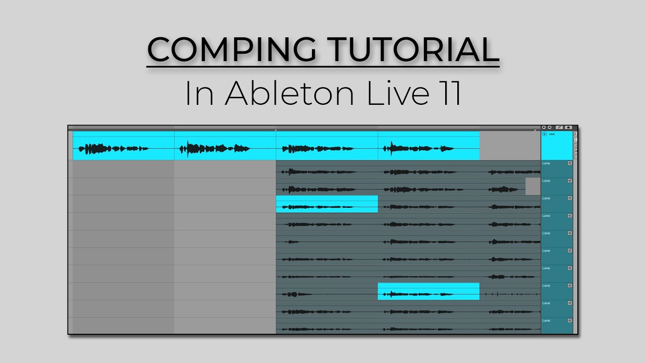 Comping Tutorial in Ableton Live 11
