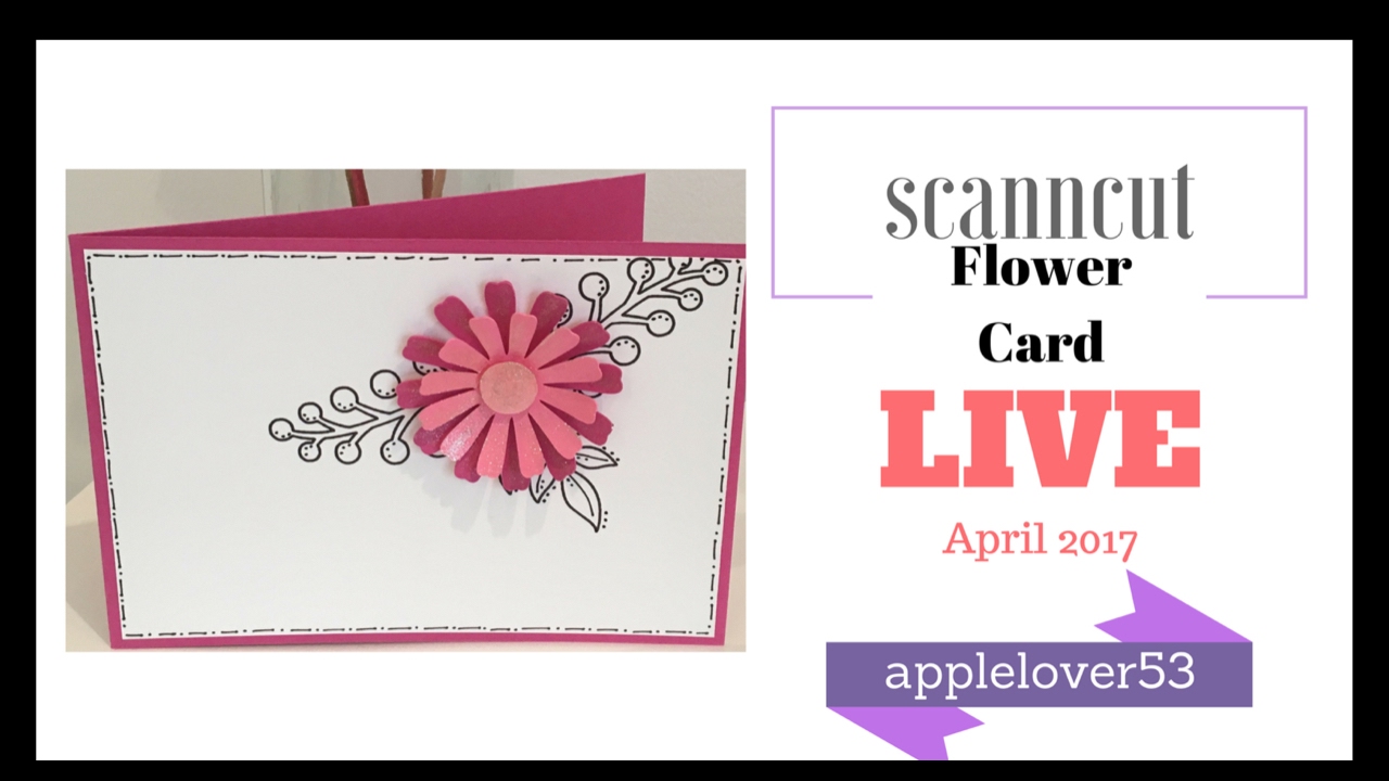 ScanNCut Drawn Leaves & Flower Card