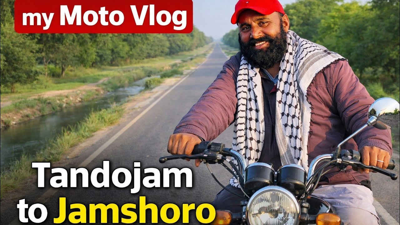 Tandojam to Jamshoro my Moto Vlog going to attend sehwan sharif Lal Shahbaz qalander mela 