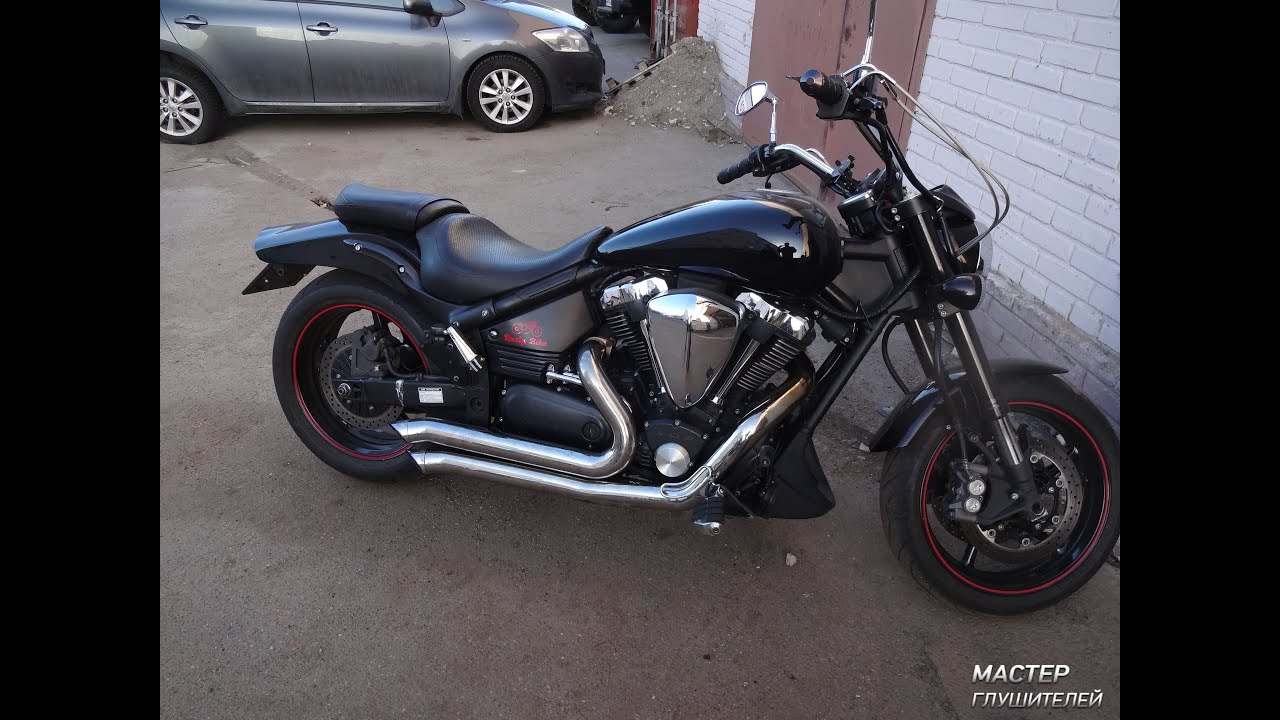 Уменьшение шума глушителя мотоцикла Yamaha XV 1700 Warrior