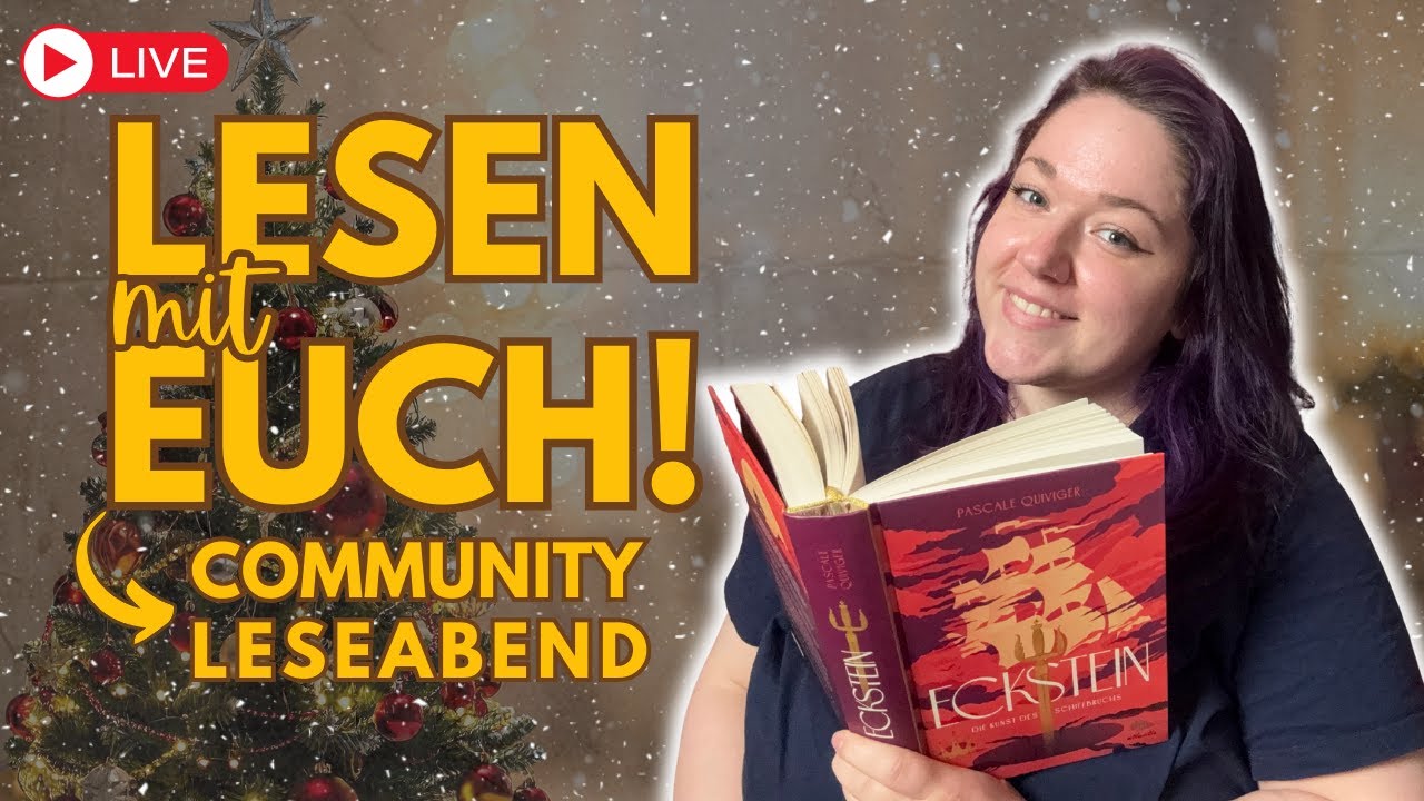 LIES MIT MIR DEIN BUCH! 🎄 | Read with me Livestream – Community Leseabend | Read & Talk