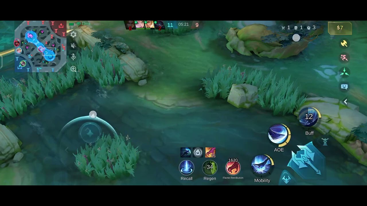 Playing mobile legends bang bang 
