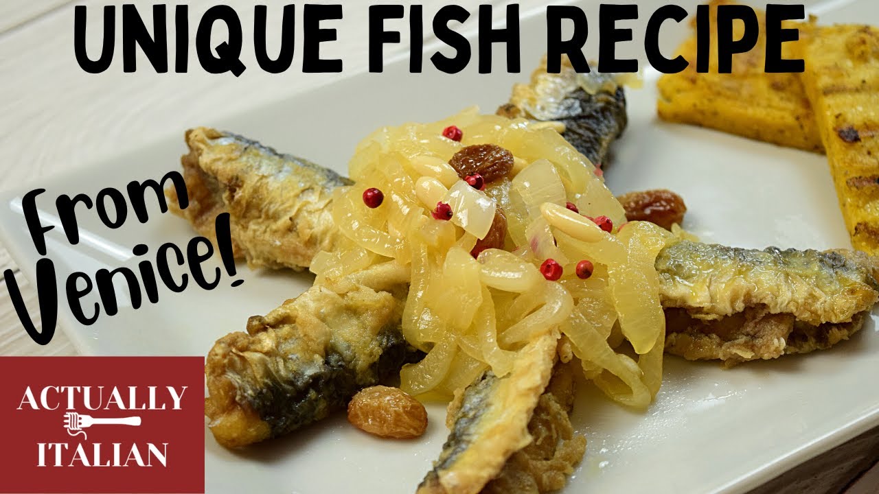 Rare Italian Fish Dish: Fried sardines in a sweet and sour onion marinade