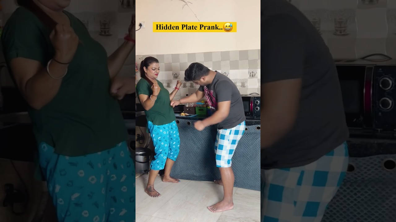 Hidden Plate Prank on Wife 😂 She Didn&rsquo;t Expect This #shorts