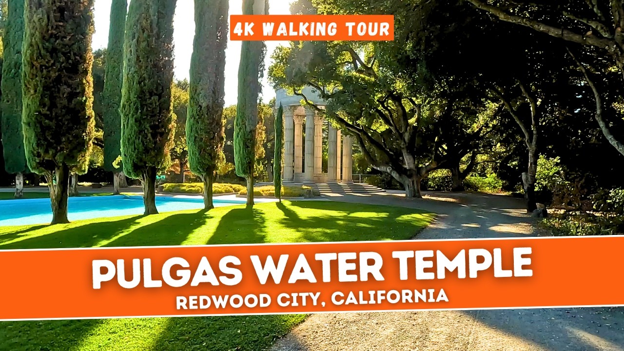 [4K Walk] Pulgas Water Temple in Redwood City California