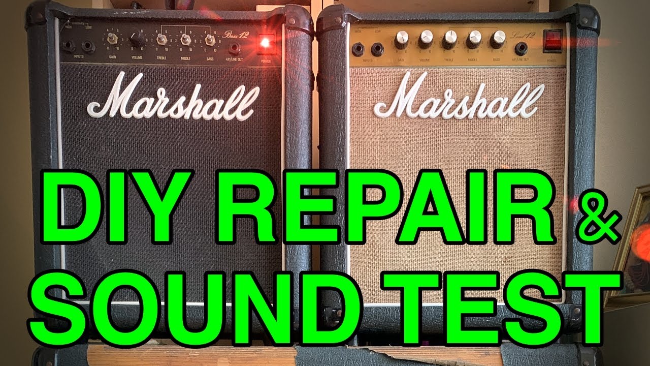 Vintage Marshall Bass 12 Amp Fix & Epic Sound Test with Les Paul | DIY Amp Repair & Upgrade