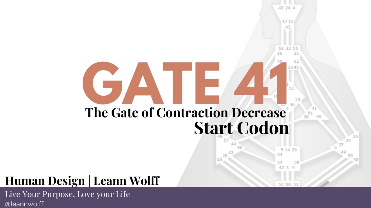 Human Design - Gate 41: The Gate of Contraction Decrease (May 21, 2019)