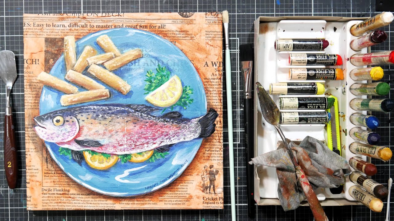 Yeah! Oil Stick FUN! Let's Paint 