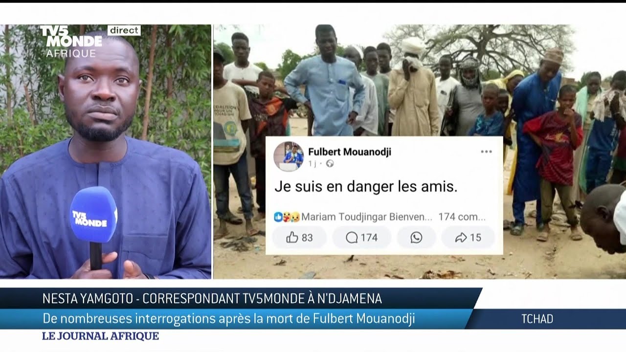 Tchad :  le corps de Fulbert Mouanodji retrouv&eacute;