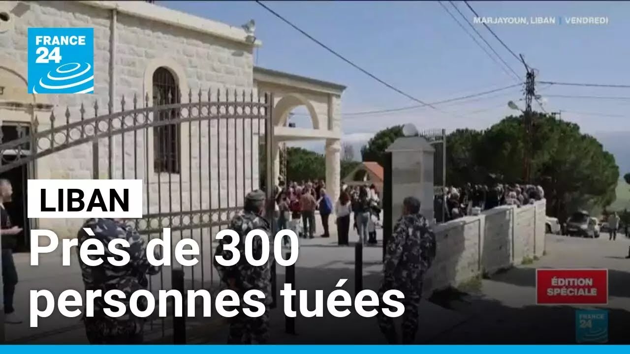 Frappes israéliennes au Liban : près de 300 personnes tuées depuis lundi • FRANCE 24