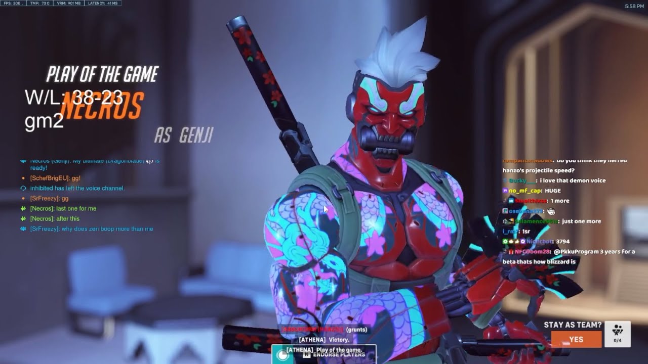 Overwatch 2 Fastest Genji God Necros Destroys Enemy Team As Cyber Demon Genji