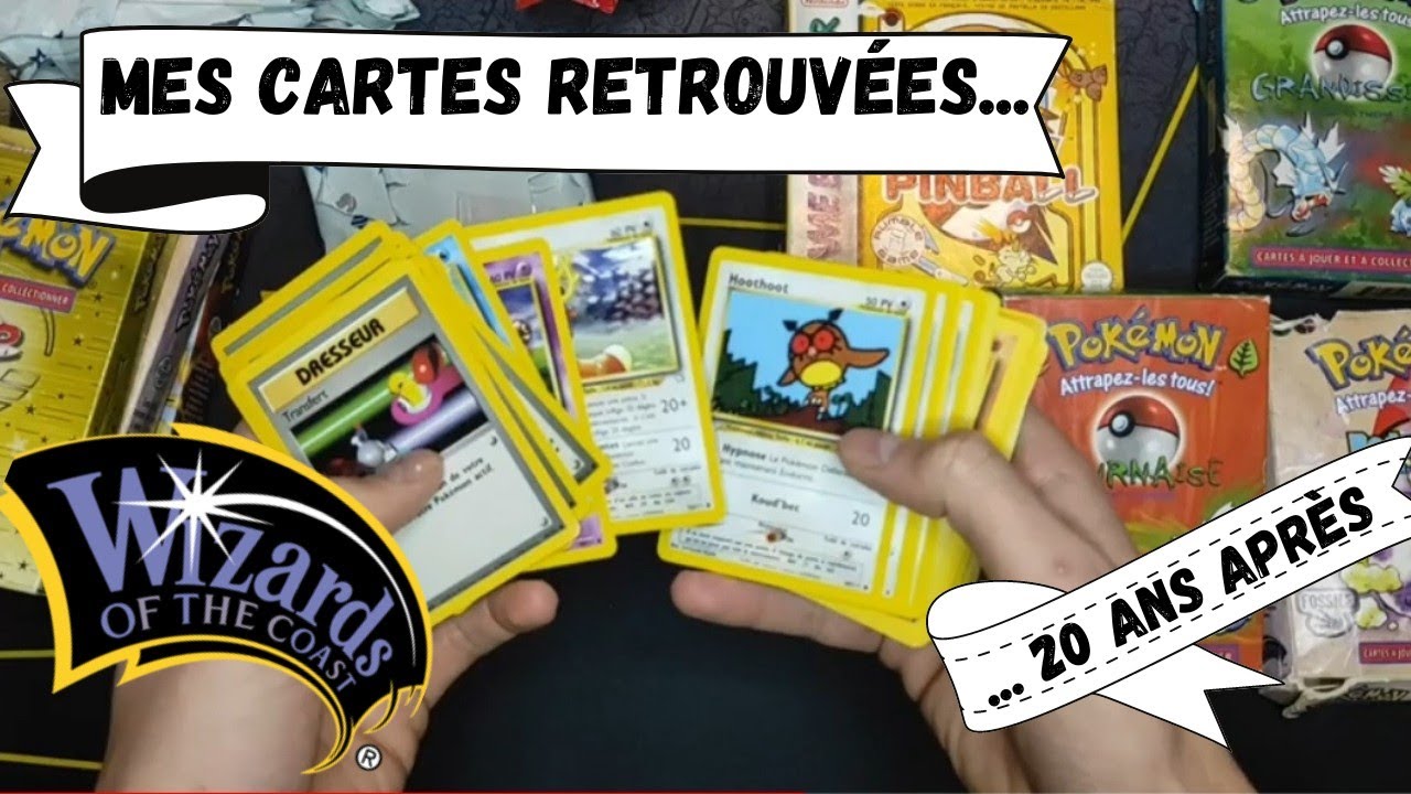 Incroyable!! Mon p&egrave;re retrouve MES cartes POKEMON WIZARD dans sa cave!!