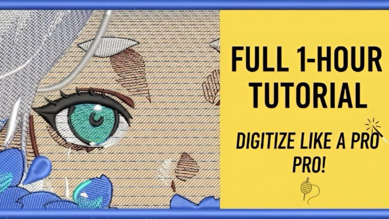 How I Digitized Frieren for Embroidery Machine 