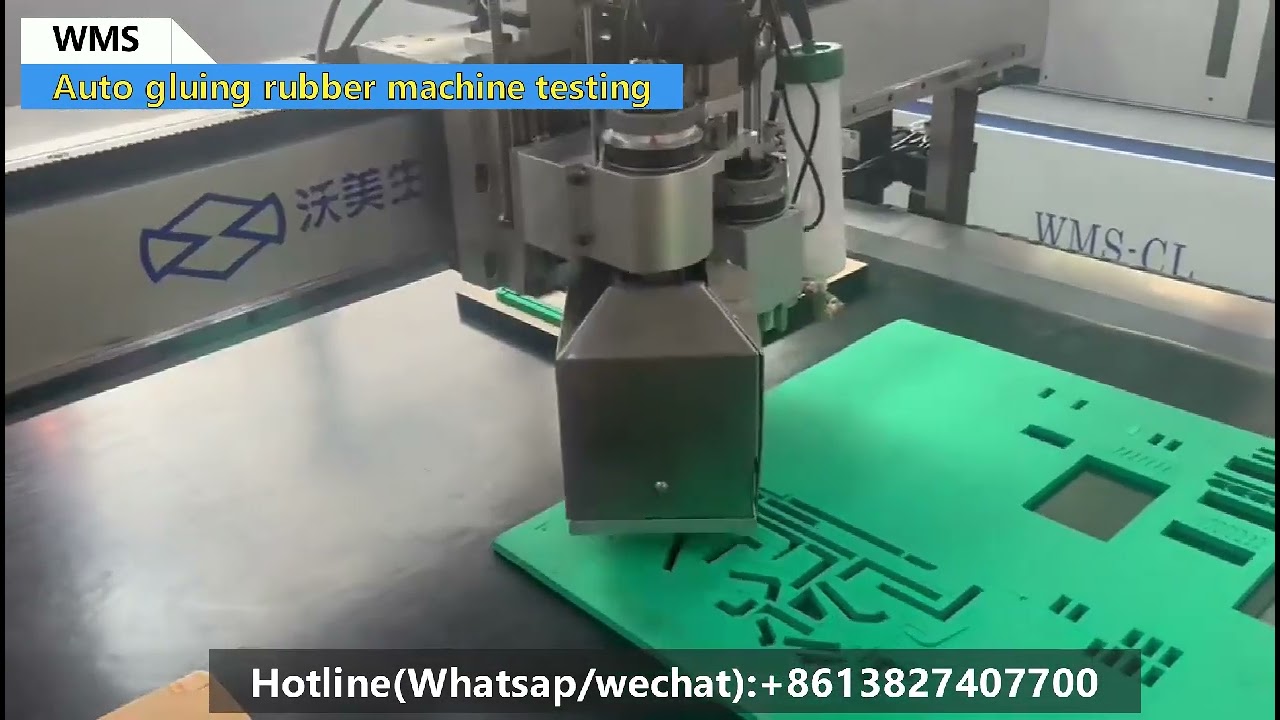 Auto gluing rubber machine