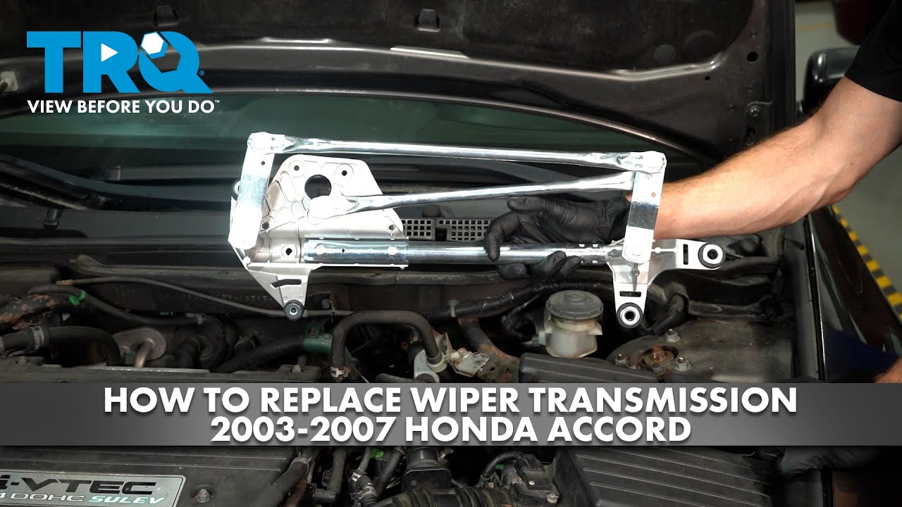 Как заменить трансмиссию и мотор стеклоочистителя на Honda Accord 2003-2007