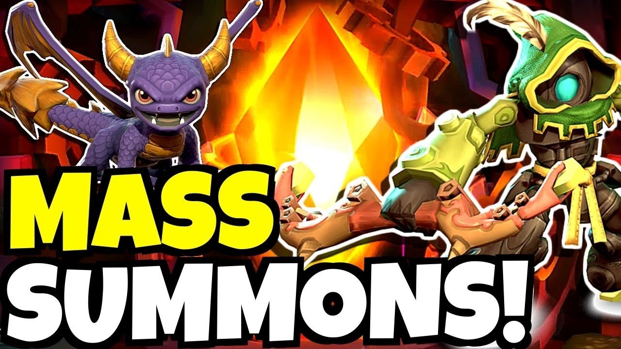 SKYLANDERS RING OF HEROES MASS SUMMONS!!!