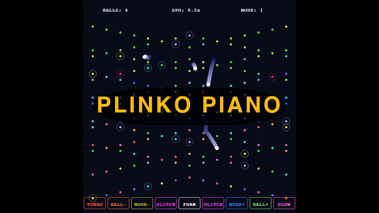 Generative Audiovisual System - Plinko Controlled Piano Composition