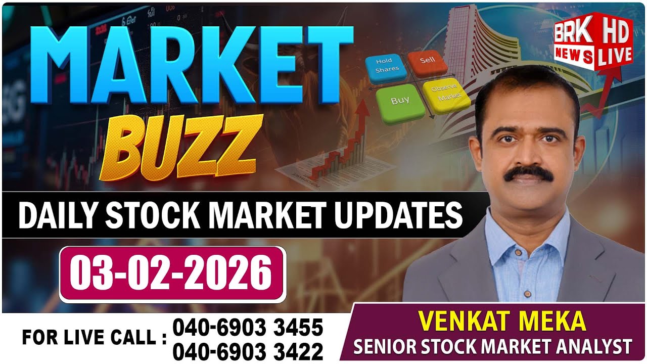🔴LIVE : MARKET BUZZ | Daily Stock Market Updates || BRK News