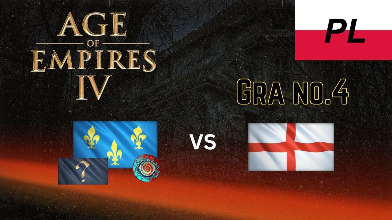 Francja vs Anglia AoE 4 [1v1] [PL] Gra no.4