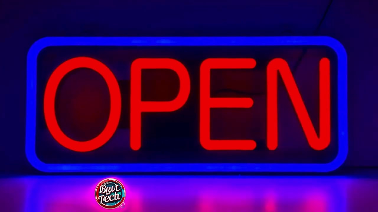 Large LED Open Sign 21