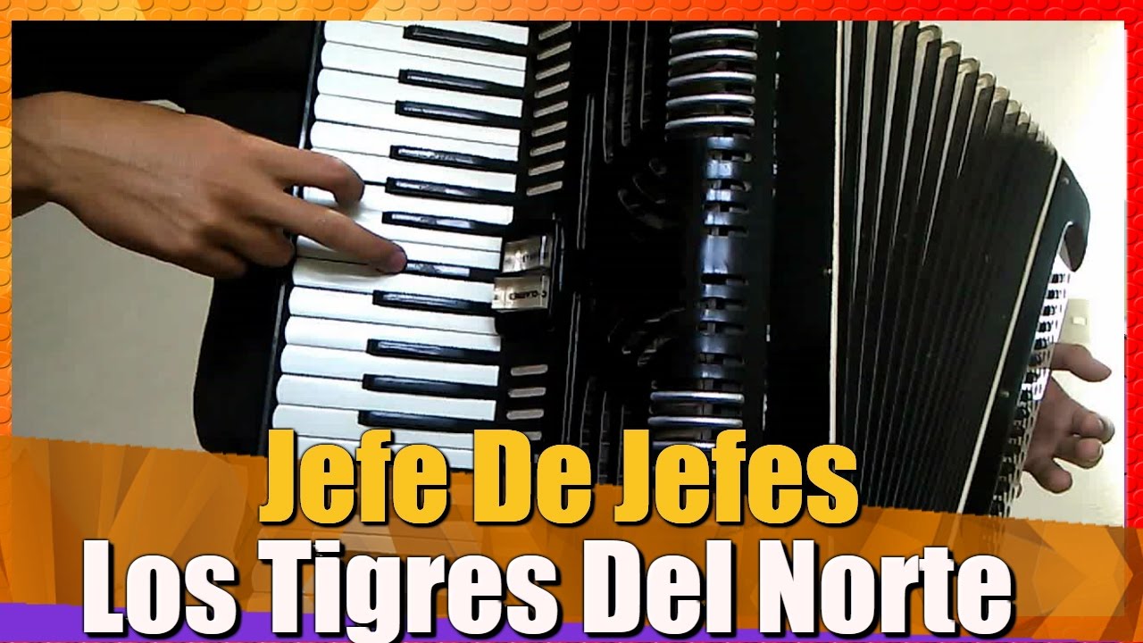JEFE DE JEFES - LOS TIGRES DEL NORTE | TUTORIAL PARA ACORDEON DE TECLAS COMPLETO