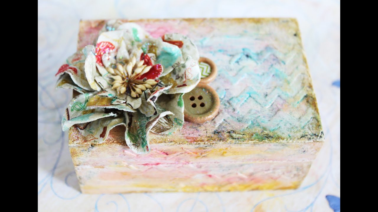 Mixed Media Wooden Box