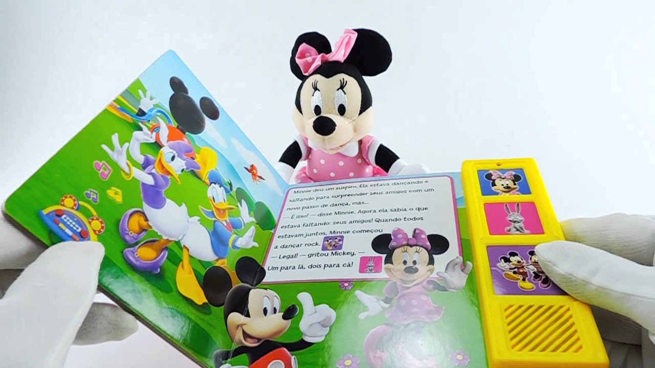 Mini Pelúcia com Livro Play a  Sound