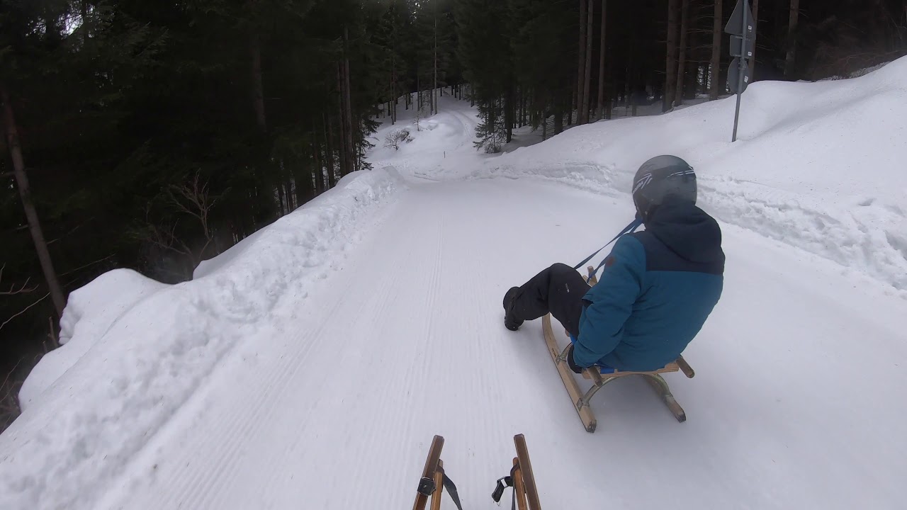 Rodel-Action pur in Bad Hindelang! 🚀🇩🇪 Gelbe Piste 🛷 Komplett vereist #chaos