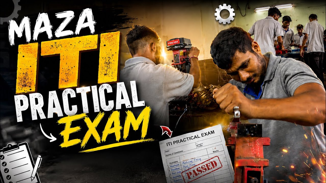 Maza ITI Practical Exam 🥵 - Marathi Vlog - Sachin Tonge