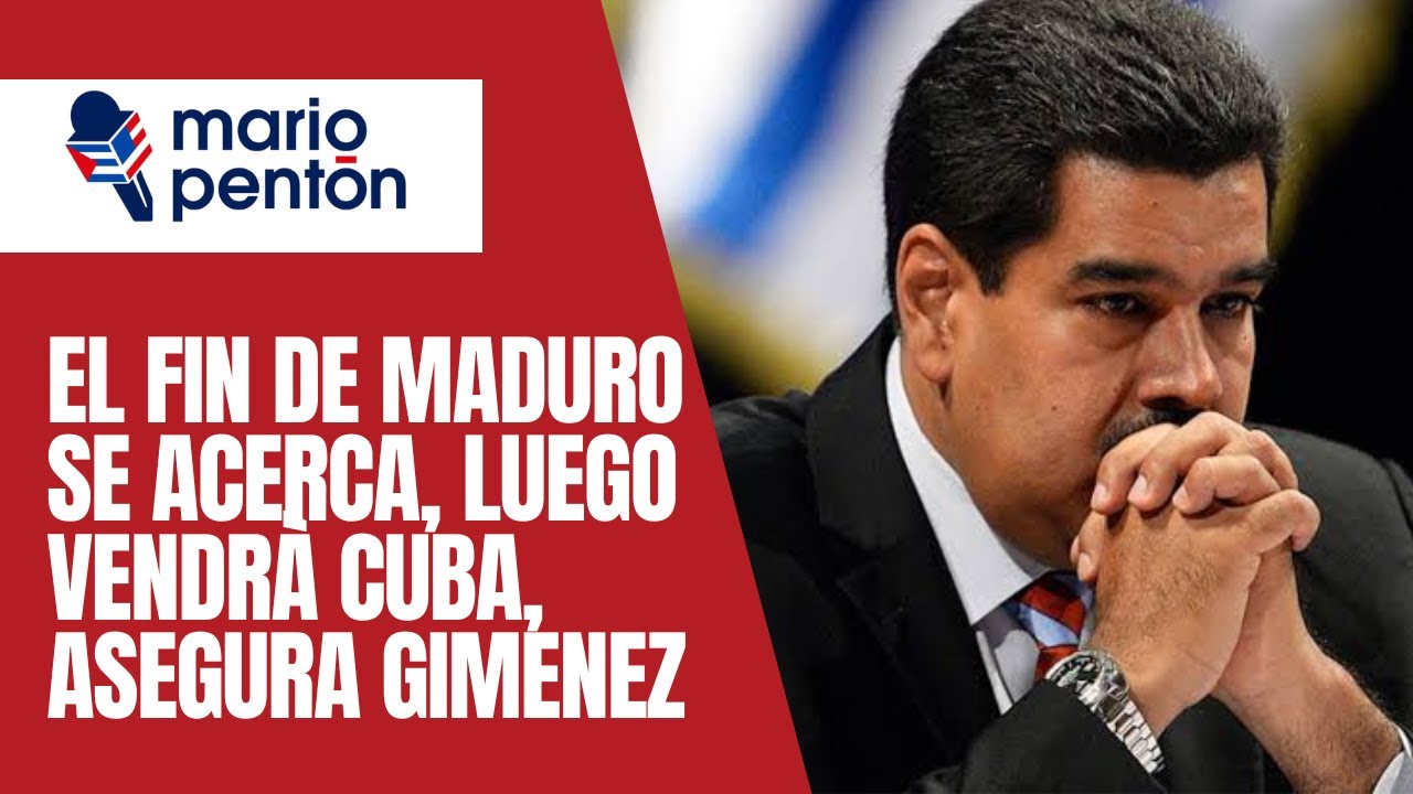 Congresista Carlos Giménez afirma que el fin de Maduro está cerca y que luego tocará turno a Cuba