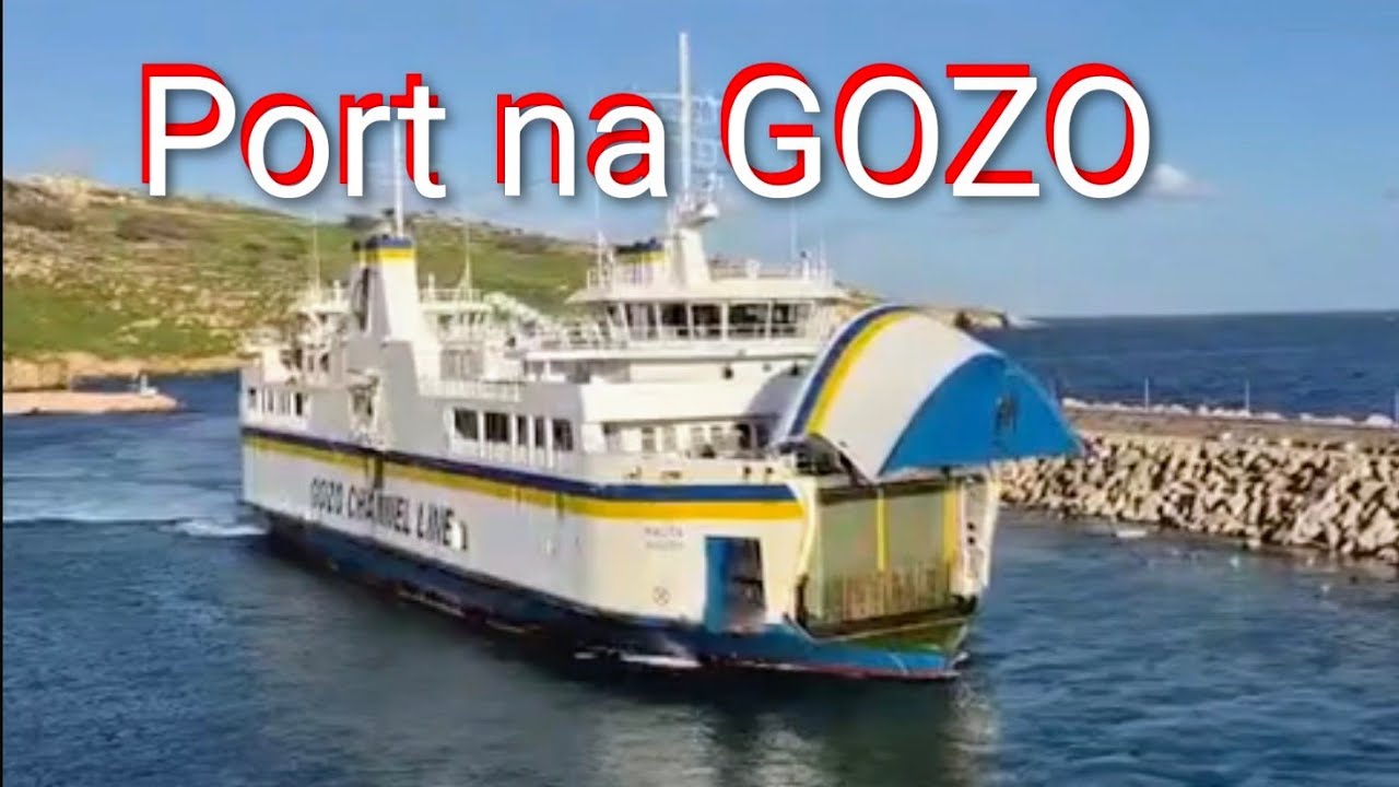 Prom dobija do brzegu, otwarcie luku, MALTA - GOZO ;)