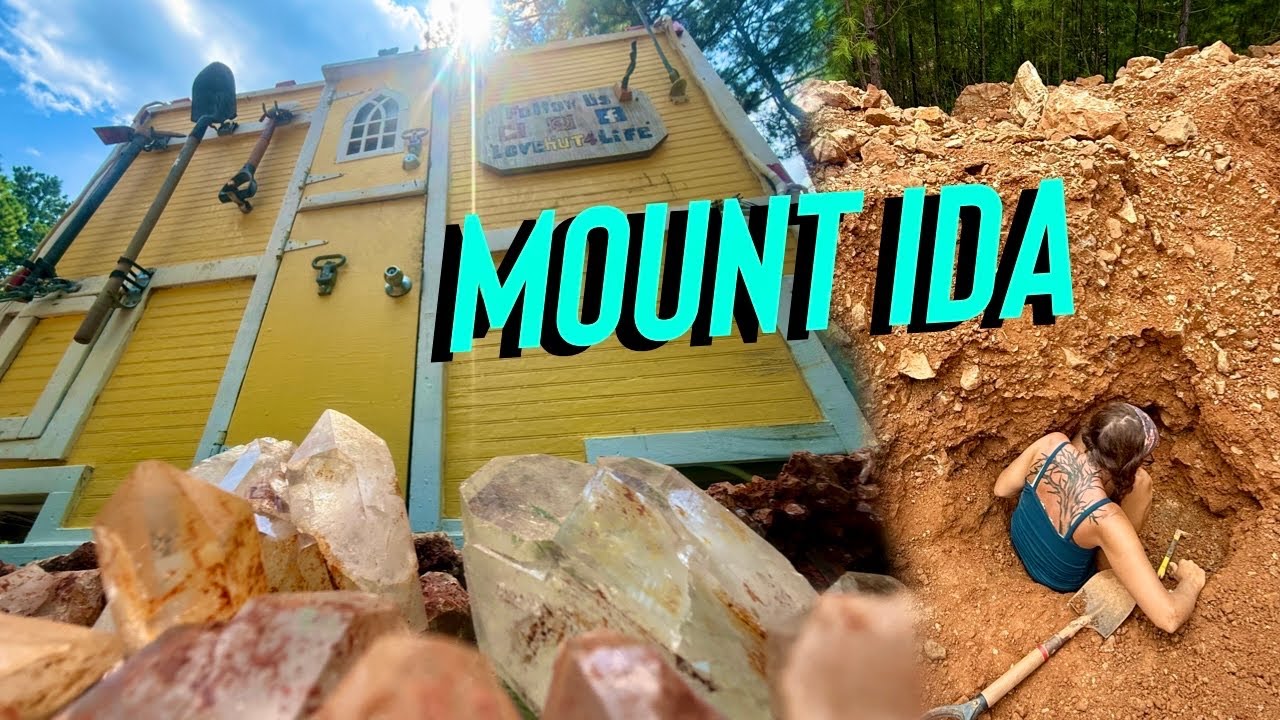Crystal Digging and Free Camping in Mount IDA Arkansas 